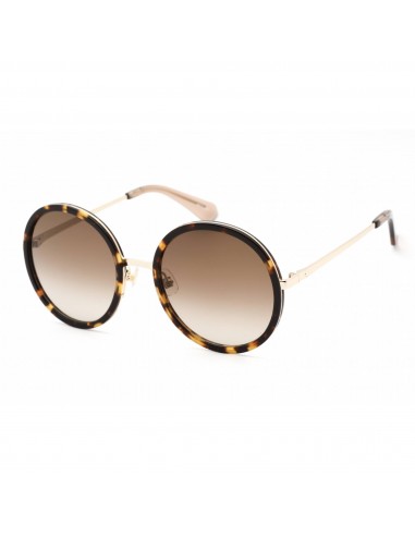 Kate Spade Women's Sunglasses - Havana Gold Metal Round Frame | Lamonica/S 02IK 00 brillant des détails fins