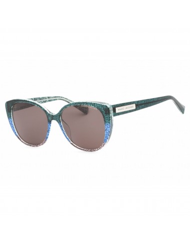 Marc Jacobs Women's Sunglasses - Green Blue Glitter Cat Eye Frame | MARC 421/S 0STX IR le concept de la Pate a emporter 