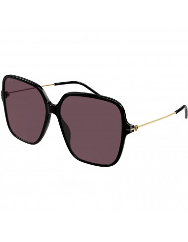 Gucci Women's Sunglasses - Black Acetate Butterfly Frame Violet Lens | GG1267SA 003 livraison et retour toujours gratuits