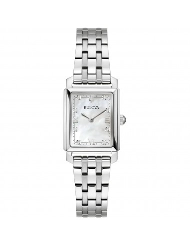 Bulova Women's Watch - Sutton Mother of Pearl Dial Silver Bracelet Diamond | 96P244 Véritable concentré