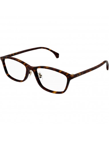 Gucci Men's Eyeglasses - Havana Acetate Rectangular Frame Demo Lens | GG1356OJ 002 du meilleur 