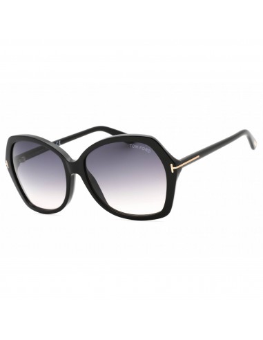 Tom Ford Women's Sunglasses - Shiny Black Acetate Butterfly Frame | FT0328 Carola 01B Venez acheter