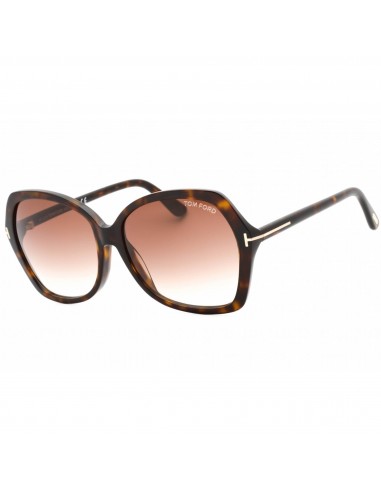 Tom Ford Women's Sunglasses - Dark Havana Acetate Butterfly Frame | FT0328 Carola 52F Comparez et commandez 