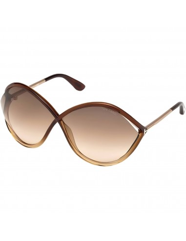 Tom Ford Women's Sunglasses - Dark Brown/Other Plastic Oversized Frame | FT0528 50F Jusqu'à 80% De Réduction