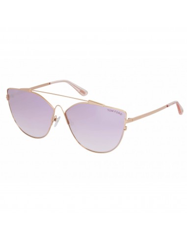 Tom Ford Women's Sunglasses - Gold/Other Metal Frame Gradient Violet Lens | FT0563 33Z Fin de série