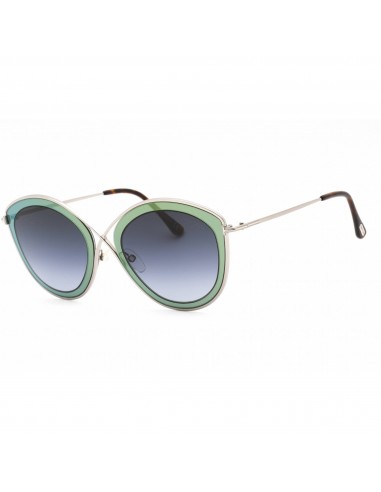 Tom Ford Women's Sunglasses - Grey Metal Full Rim Butterfly Shape Frame | FT0604 20B Dans la société mordern