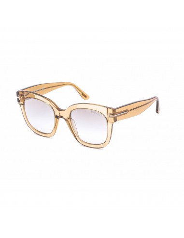 Tom Ford Women's Sunglasses - Shiny Light Brown Plastic Cat Eye Frame | FT0613 45F Les magasins à Paris