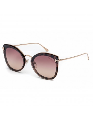 Tom Ford Women's Sunglasses - Vintage Pink Havana Metal Butterfly Frame | FT0657 55Z france