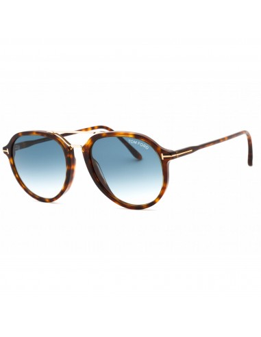 Tom Ford Men's Sunglasses - Red Havana 53mm Frame Gradient Blue Lens | FT0674 54W hantent personnes