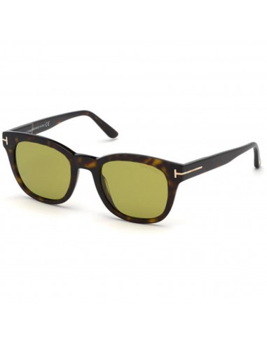 Tom Ford Women's Sunglasses - Dark Havana Plastic Square Full Rim Frame | FT0676 52N de technologie