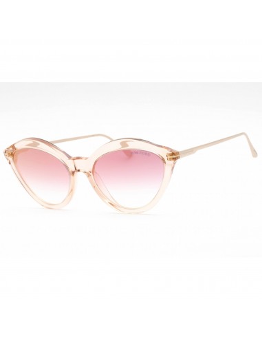 Tom Ford Women's Sunglasses - Shiny Light Brown Plastic Cat Eye Frame | FT0663 45G Vous souhaitez 