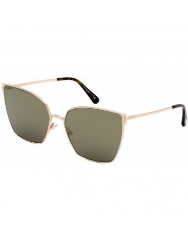 Tom Ford Women's Sunglasses - Shiny Rose Gold Frame Mirrored Smoke Lens | FT0653 28C Toutes les collections ici