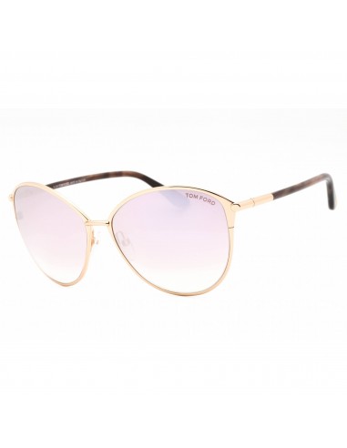 Tom Ford Women's Sunglasses - Shiny Rose Gold Metal Cat Eye Full Rim | FT0320 28Z plus qu'un jeu 