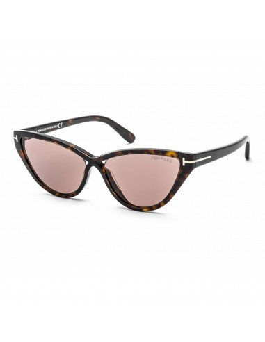 Tom Ford Women's Sunglasses - Dark Havana Plastic Cat Eye Shape Frame | FT0740 52E Découvrez la collection