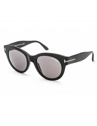 Tom Ford Women's Sunglasses - Shiny Black Plastic Cat Eye Shape Frame | FT0741 01A ouvre sa boutique