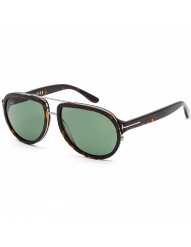 Tom Ford Men's Sunglasses - Dark Havana Plastic Pilot Full Rim Frame | FT0779 52N 2024