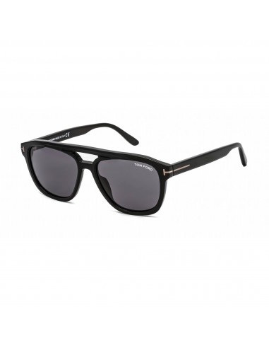 Tom Ford Women's Sunglasses - Shiny Black Plastic Frame Smoke Lens | FT0776-N 01A paiement sécurisé