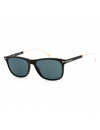 Tom Ford Unisex Sunglasses - Shiny Black Plastic Rectangular Shape Frame | FT0813 01V Profitez des Offres !