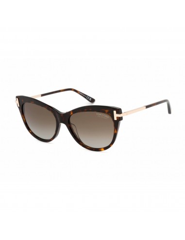 Tom Ford Women's Sunglasses - Dark Havana Plastic Cat Eye Shape Frame | FT0821 52H de l' environnement