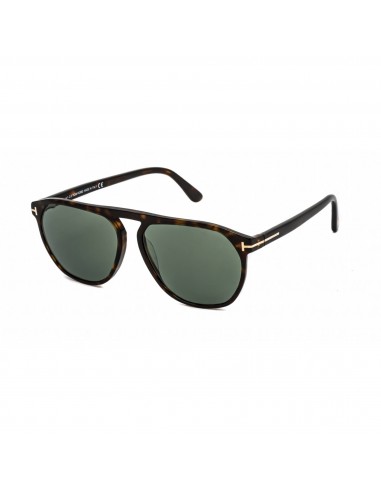 Tom Ford Women's Sunglasses - Dark Havana Plastic Pilot Frame Green Lens | FT0835 52N Découvrez la collection