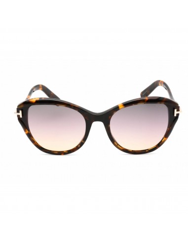 Tom Ford Women's Sunglasses - Colored Havana Plastic Cat Eye Shape Frame | FT0850 55B Découvrez la collection