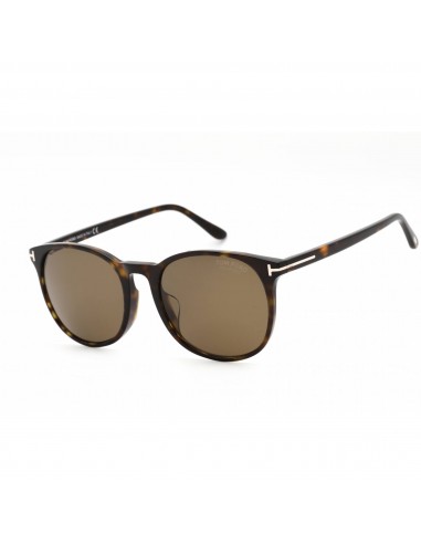 Tom Ford Unisex Sunglasses - Dark Havana Acetate Oval Full Rim Frame | FT0858-F 52H Fin de série