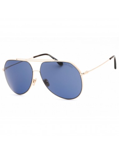 Tom Ford Unisex Sunglasses - Shiny Rose Gold Metal Pilot Shape Frame | FT0926 28V livraison gratuite