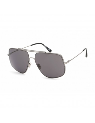 Tom Ford Unisex Sunglasses - Shiny Dark Ruthenium Metal Frame Smoke Lens | FT0927 12A prix pour 