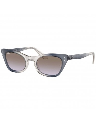 Ray Ban Unisex Sunglasses - Transparent Blue Acetate Cat Eye Frame | 0RJ9099S 71054Q Faites des économies