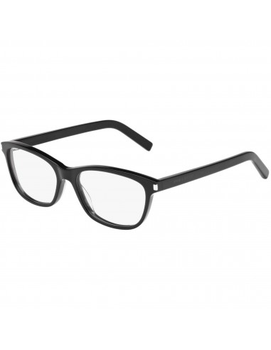 Saint Laurent Women's Eyeglasses - Black Plastic Square Frame Demo Lens | SL120 015 Dans la société mordern