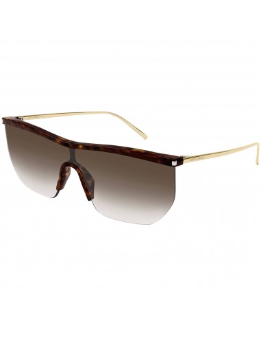 Saint Laurent Women's Sunglasses - Havana Shield Frame Brown Lens | SL519MASK 003 acheter