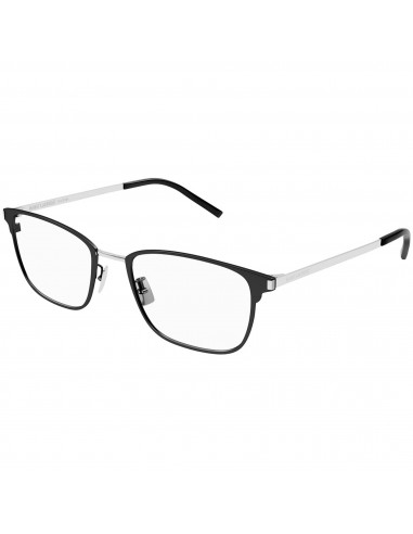 Saint Laurent Men's Eyeglasses - Black Metal Rectangular Frame Demo Lens | SL585 002 en ligne