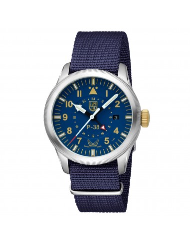 Luminox Men's Watch - Volition America P-38 Lightning Blue Dial Strap | XA.9521.VOL la colonne vertébrale