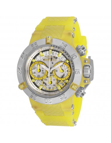 Invicta Women's Watch - Subaqua Noma III Chronograph White and Yellow Dial | 30307 pas cher 