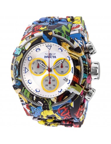 Invicta Men's Watch - Bolt Chronograph Silver Tone and Yellow Dial Quartz | 32415 est présent 