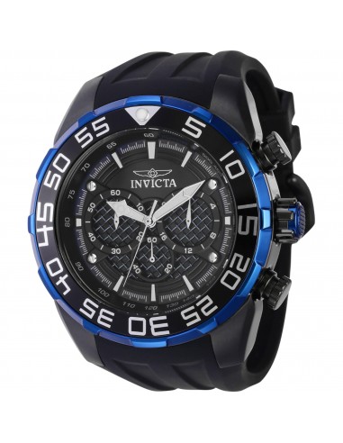 Invicta Men's Watch - Speedway Scuba Chronograph Black Dial Silicone Strap | 37715 En savoir plus