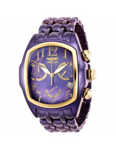 Invicta Men's Watch - Lupah Chronograph Purple Mother of Pearl Dial Bracelet | 38758 Comment ça marche