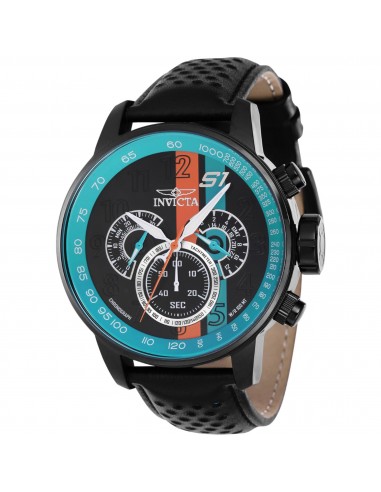 Invicta Men's Watch - S1 Rally Chrono Blue and Black Leather Strap Quartz | 39024 vous aussi creer 