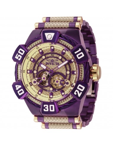 Invicta Men's Watch - Bolt Automatic Purple and Gold Glass Fiber Bracelet | 40190 commande en ligne