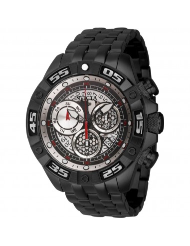 Invicta Men's Watch - Coalition Forces Chronograph Black Steel Bracelet Date | 41668 en ligne