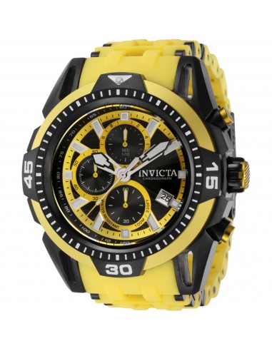 Invicta Men's Watch - Sea Spider Chronograph Yellow and Black Strap Quartz | 43776 ou a consommer sur place